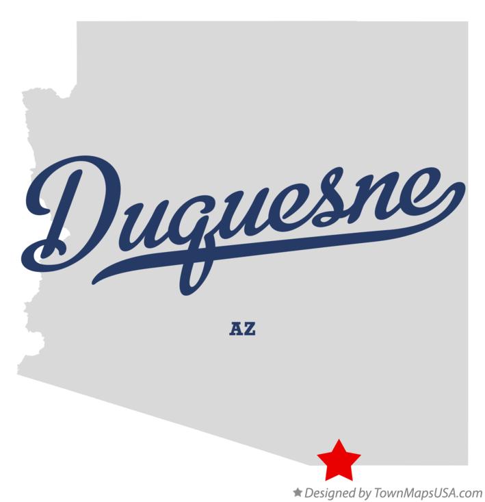 Map of Duquesne Arizona AZ