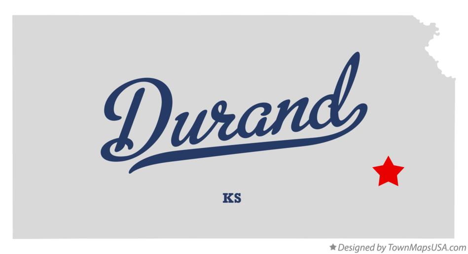 Map of Durand Kansas KS