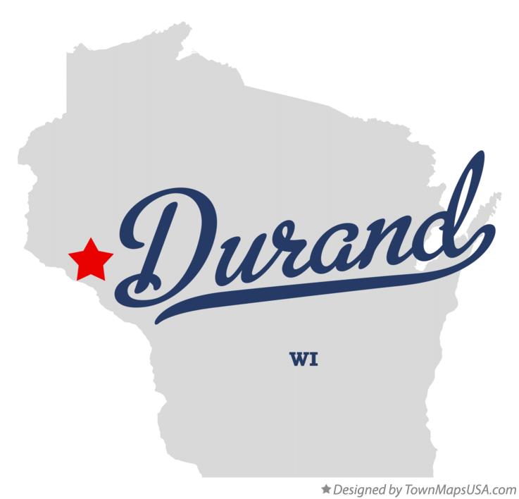 Map of Durand Wisconsin WI