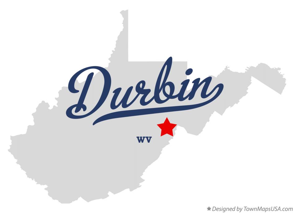Map of Durbin West Virginia WV