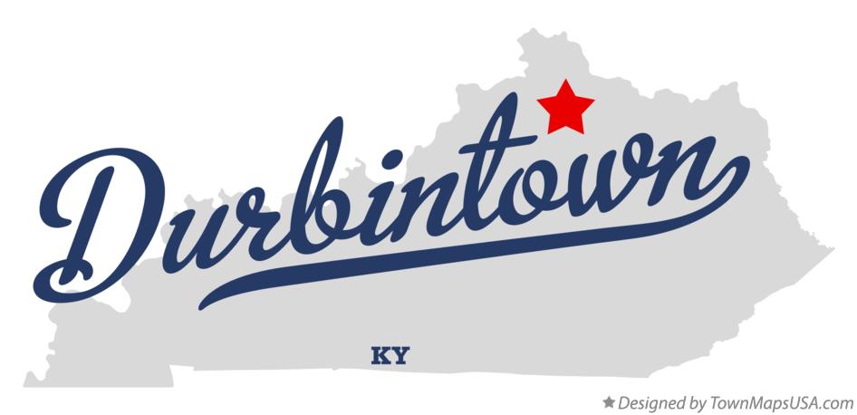 Map of Durbintown Kentucky KY