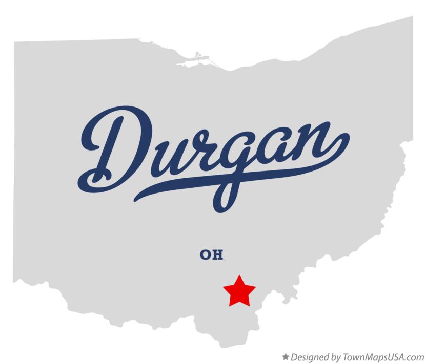 Map of Durgan Ohio OH