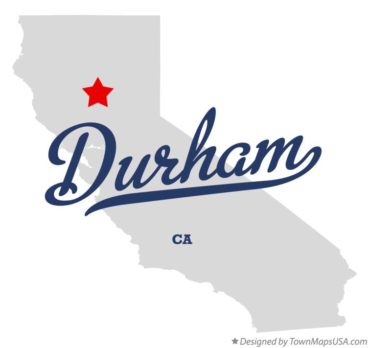 Map of Durham California CA