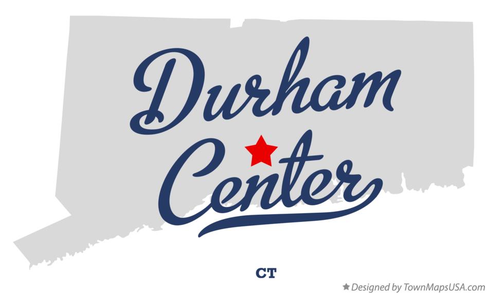 Map of Durham Center Connecticut CT
