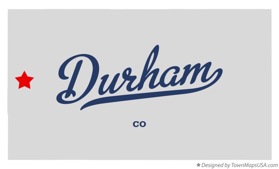 Map of Durham Colorado CO