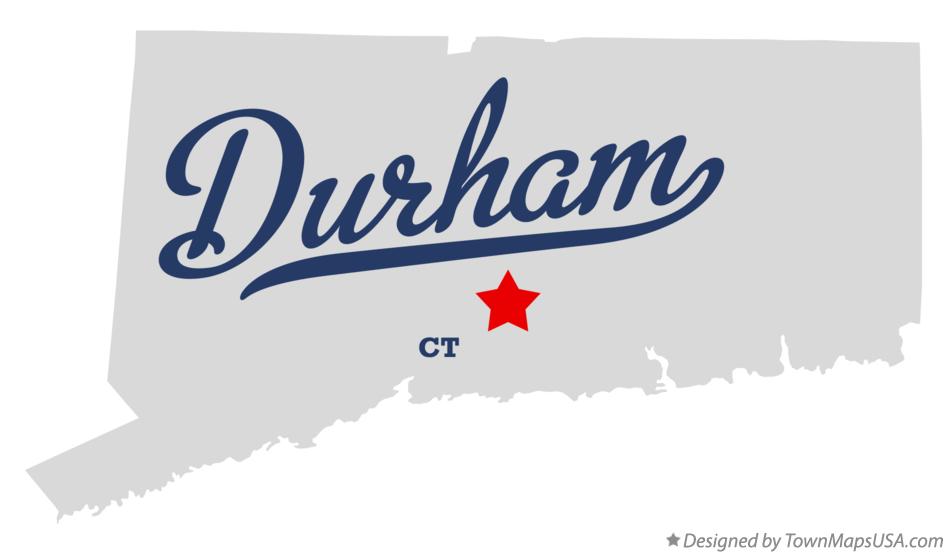 Map of Durham Connecticut CT