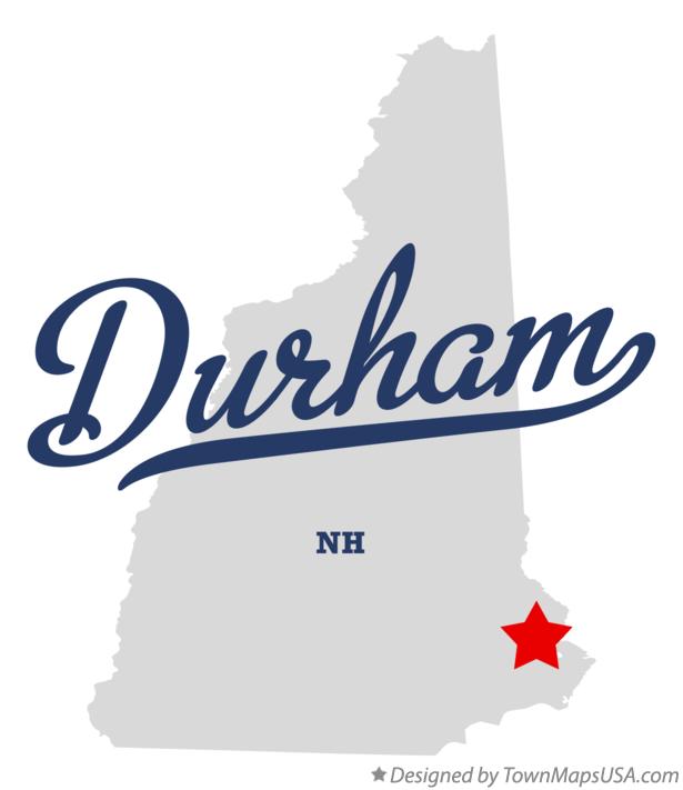 Map of Durham New Hampshire NH