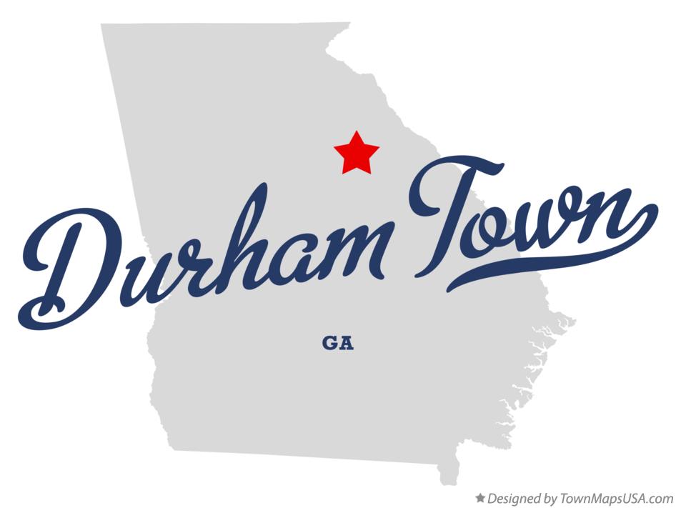 Map of Durham Town Georgia GA