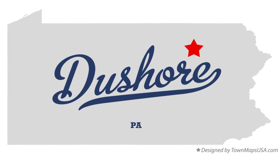 Map of Dushore Pennsylvania PA