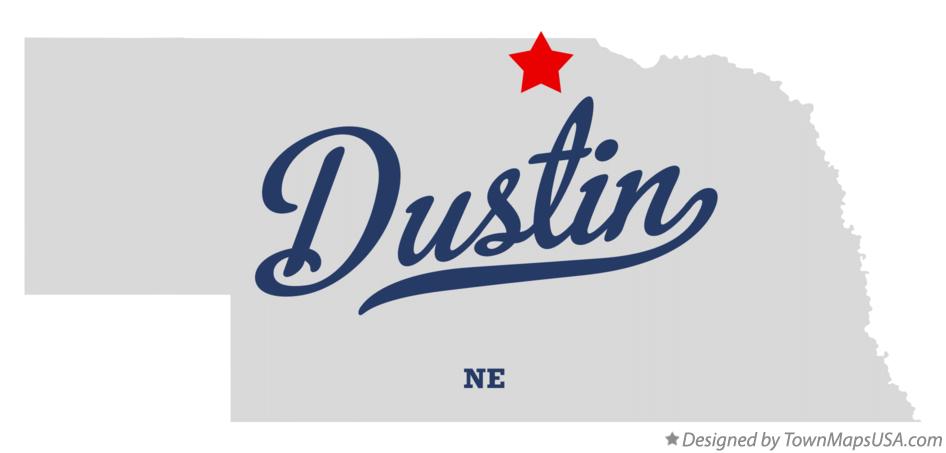 Map of Dustin Nebraska NE