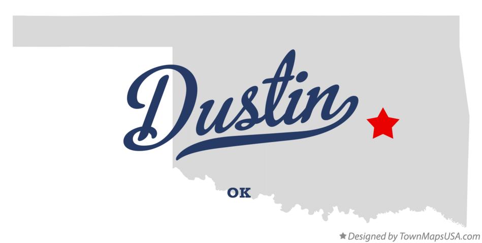Map of Dustin Oklahoma OK