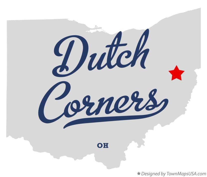 Map of Dutch Corners Ohio OH