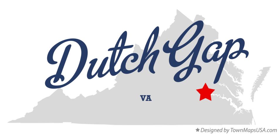 Map of Dutch Gap Virginia VA
