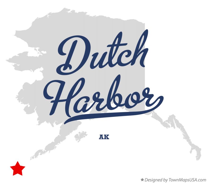 Map of Dutch Harbor Alaska AK