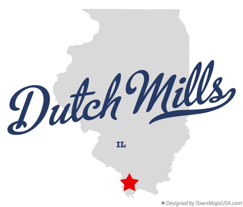 Map of Dutch Mills Illinois IL