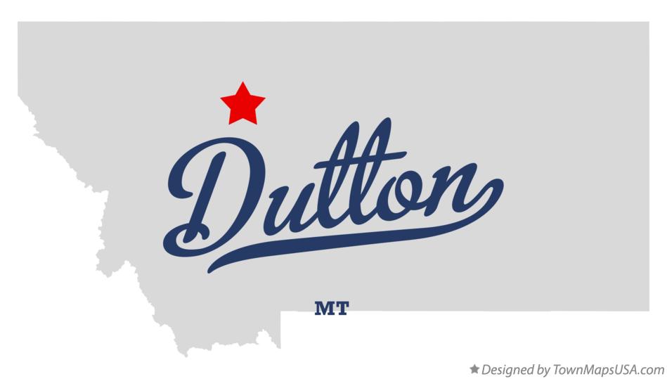 Map of Dutton Montana MT