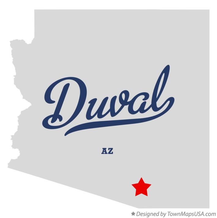 Map of Duval Arizona AZ