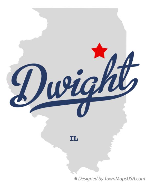 Map of Dwight Illinois IL