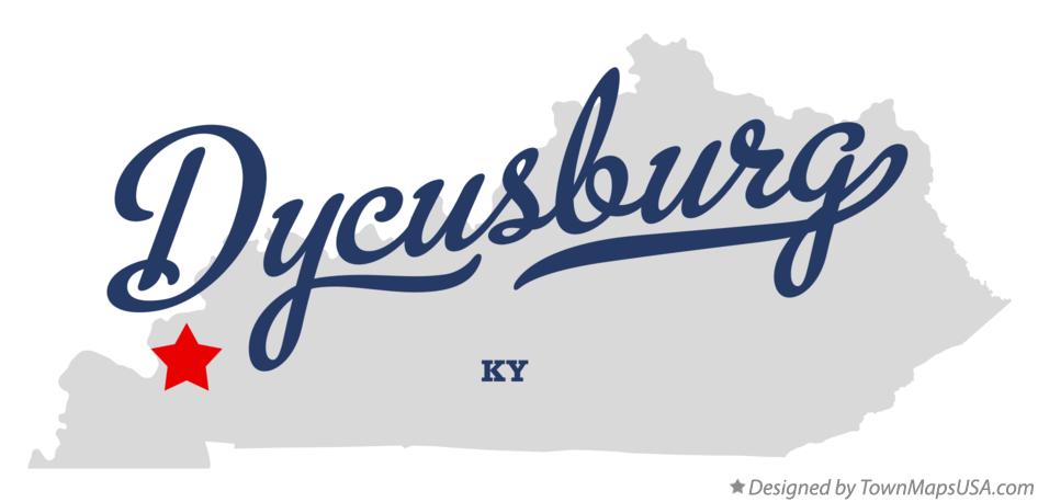 Map of Dycusburg Kentucky KY