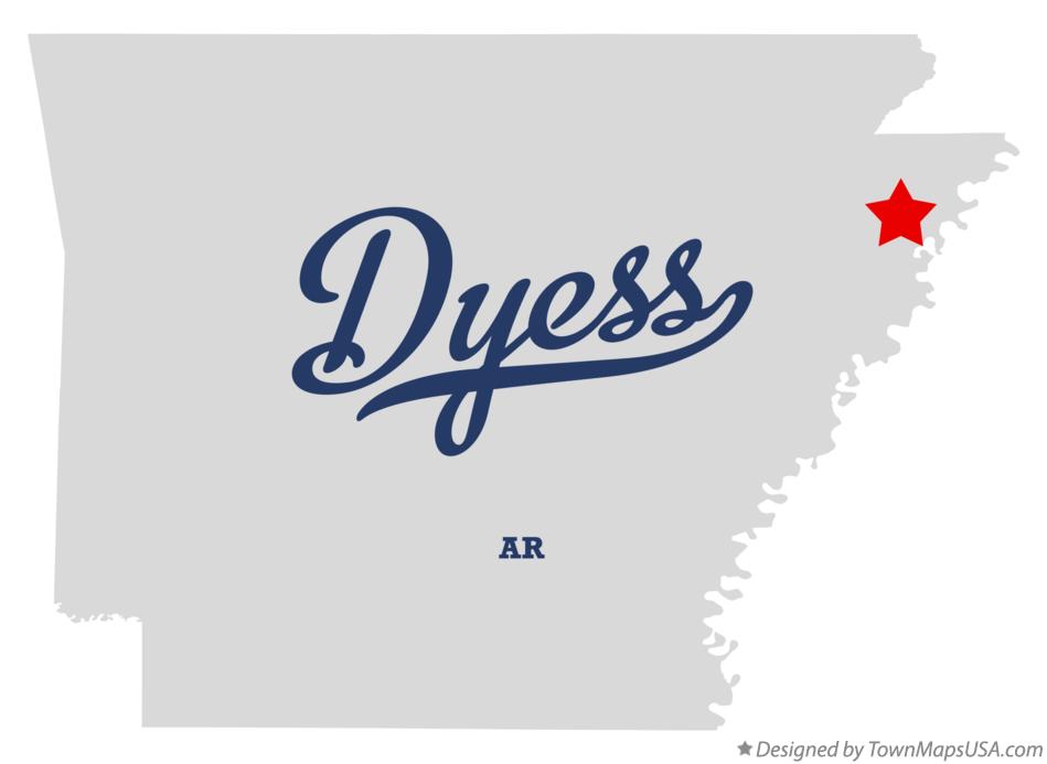 Map of Dyess Arkansas AR