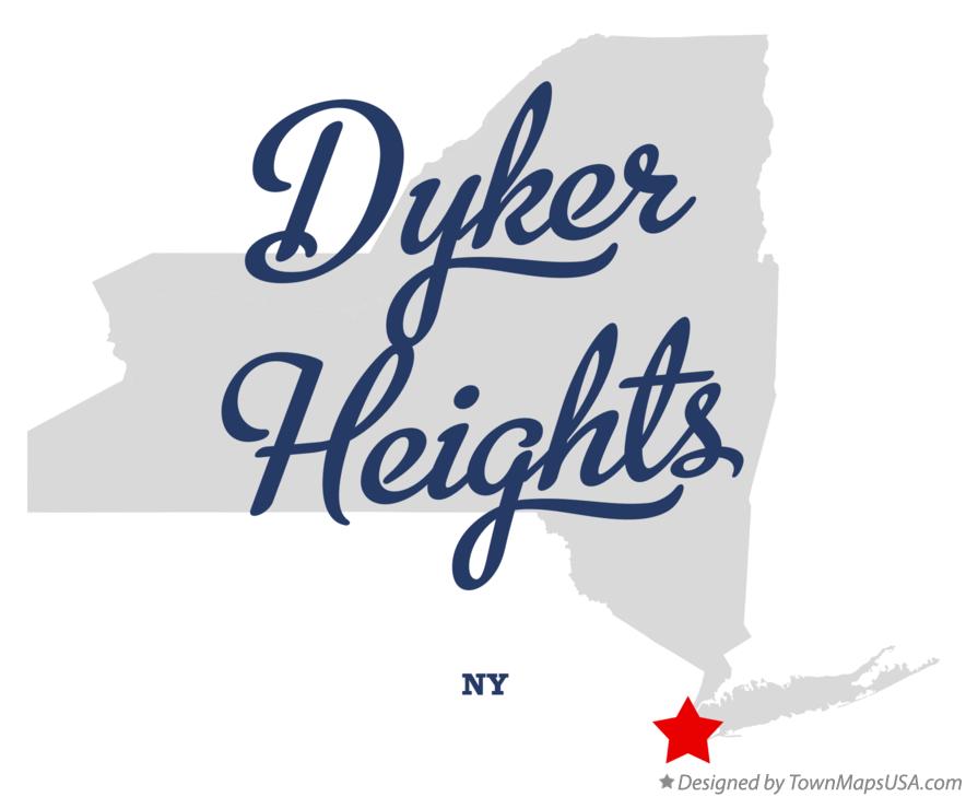 Map of Dyker Heights New York NY