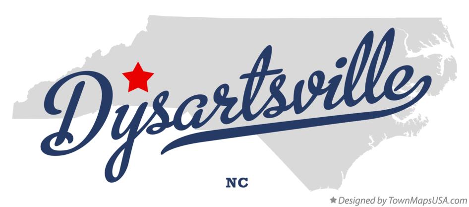 Map of Dysartsville North Carolina NC
