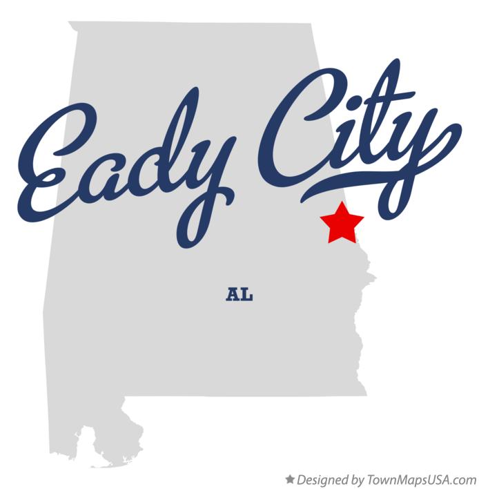Map of Eady City Alabama AL