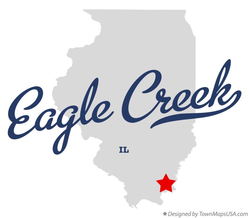 Map of Eagle Creek Illinois IL