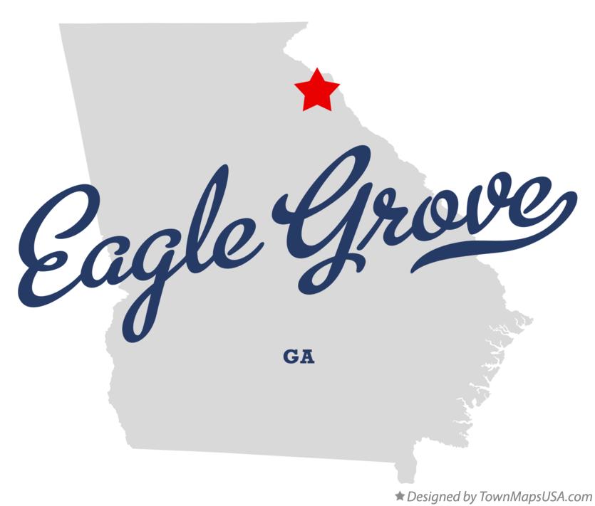 Map of Eagle Grove Georgia GA