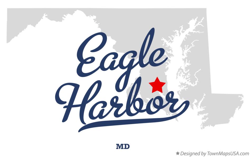 Map of Eagle Harbor Maryland MD