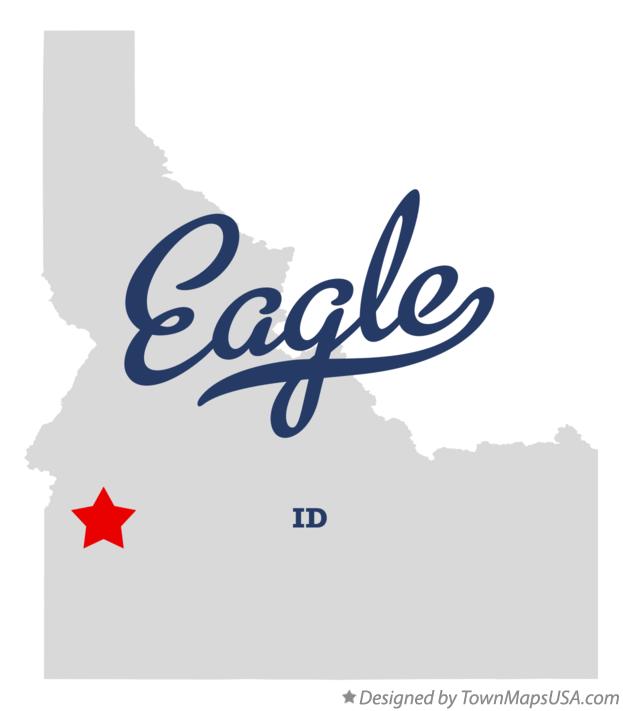 Map of Eagle Idaho ID