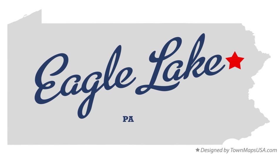Map of Eagle Lake Pennsylvania PA