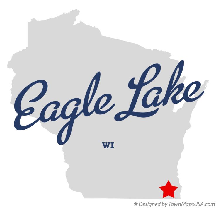 Map of Eagle Lake Wisconsin WI