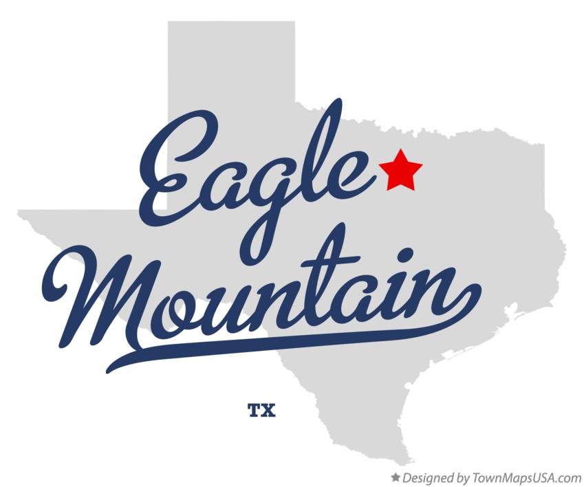 Map of Eagle Mountain Texas TX