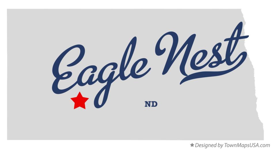 Map of Eagle Nest North Dakota ND