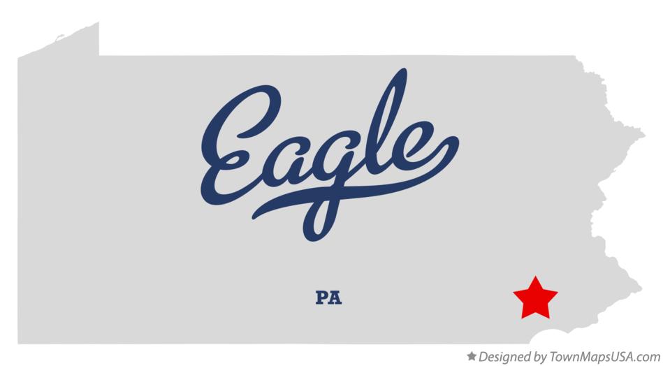 Map of Eagle Pennsylvania PA
