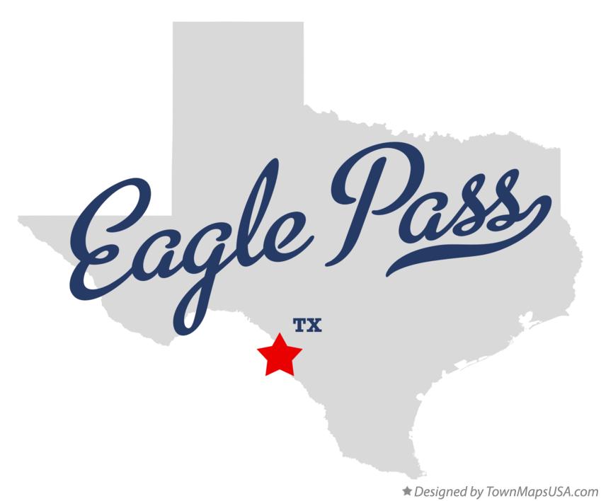 Map of Eagle Pass Texas TX