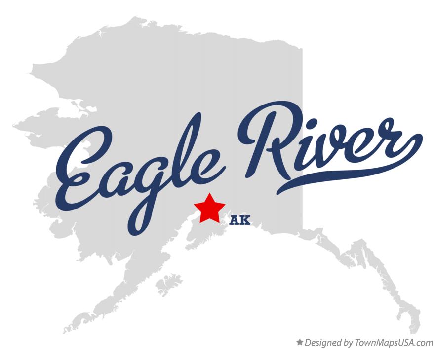 Map of Eagle River Alaska AK