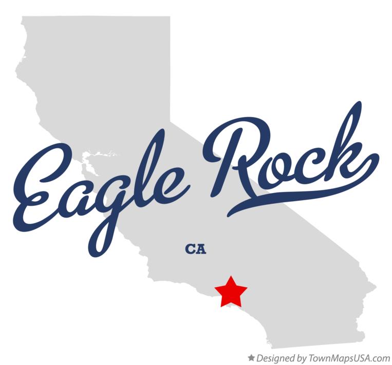 Map of Eagle Rock California CA