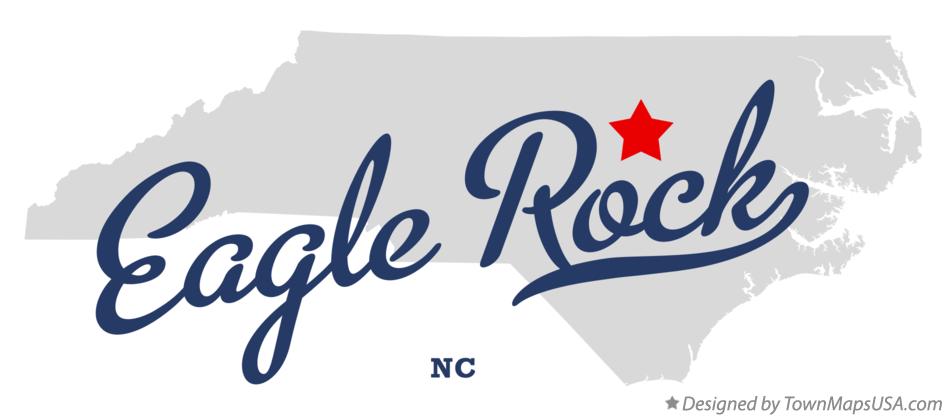 Map of Eagle Rock North Carolina NC