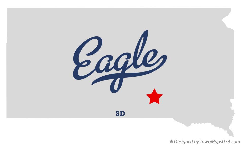 Map of Eagle South Dakota SD