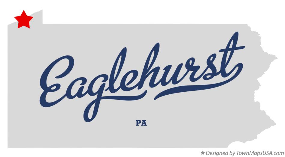 Map of Eaglehurst Pennsylvania PA