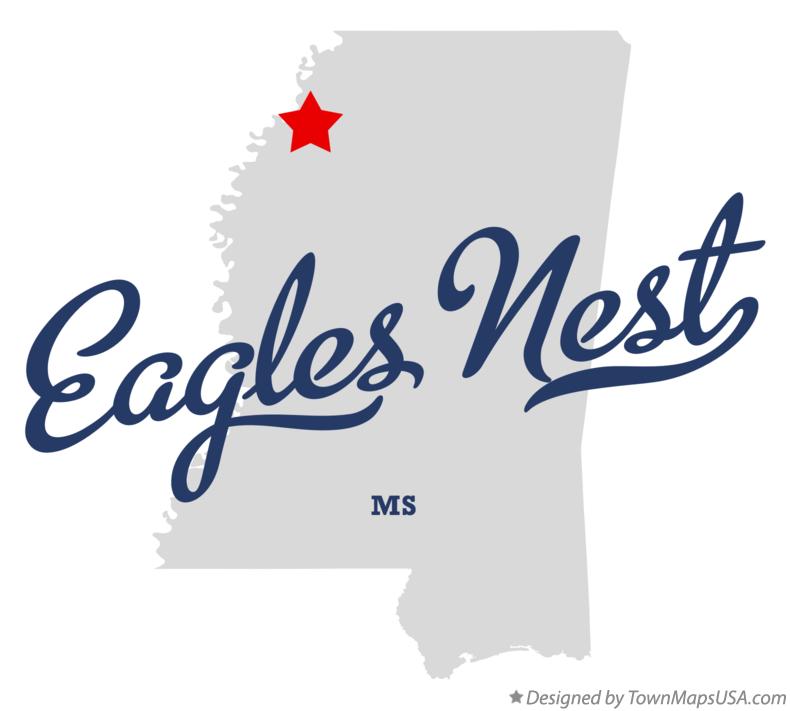 Map of Eagles Nest Mississippi MS