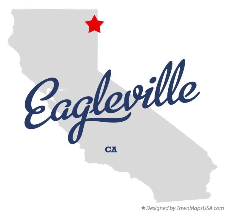 Map of Eagleville California CA