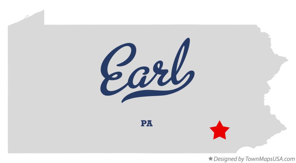 Map of Earl Pennsylvania PA