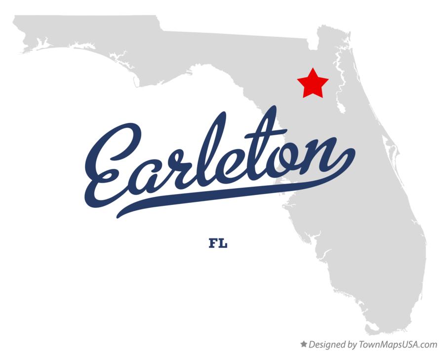 Map of Earleton Florida FL