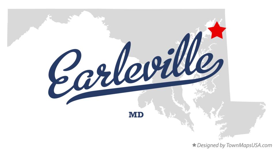 Map of Earleville Maryland MD