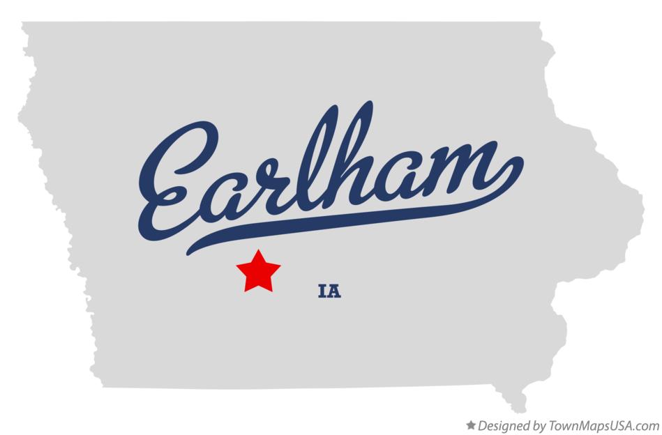 Map of Earlham Iowa IA
