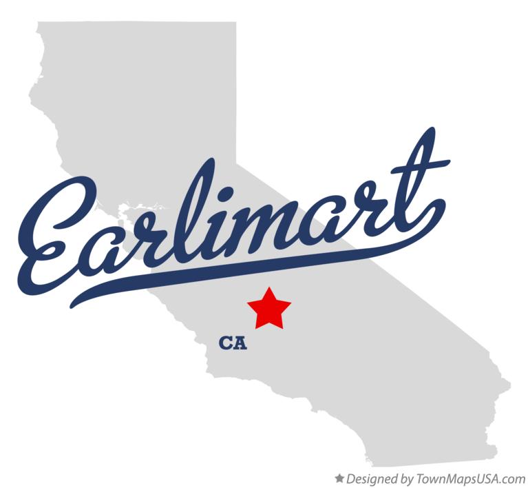 Map of Earlimart California CA