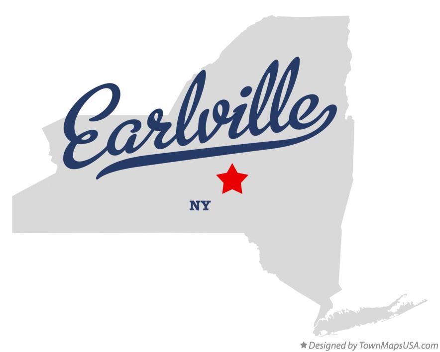 Map of Earlville New York NY